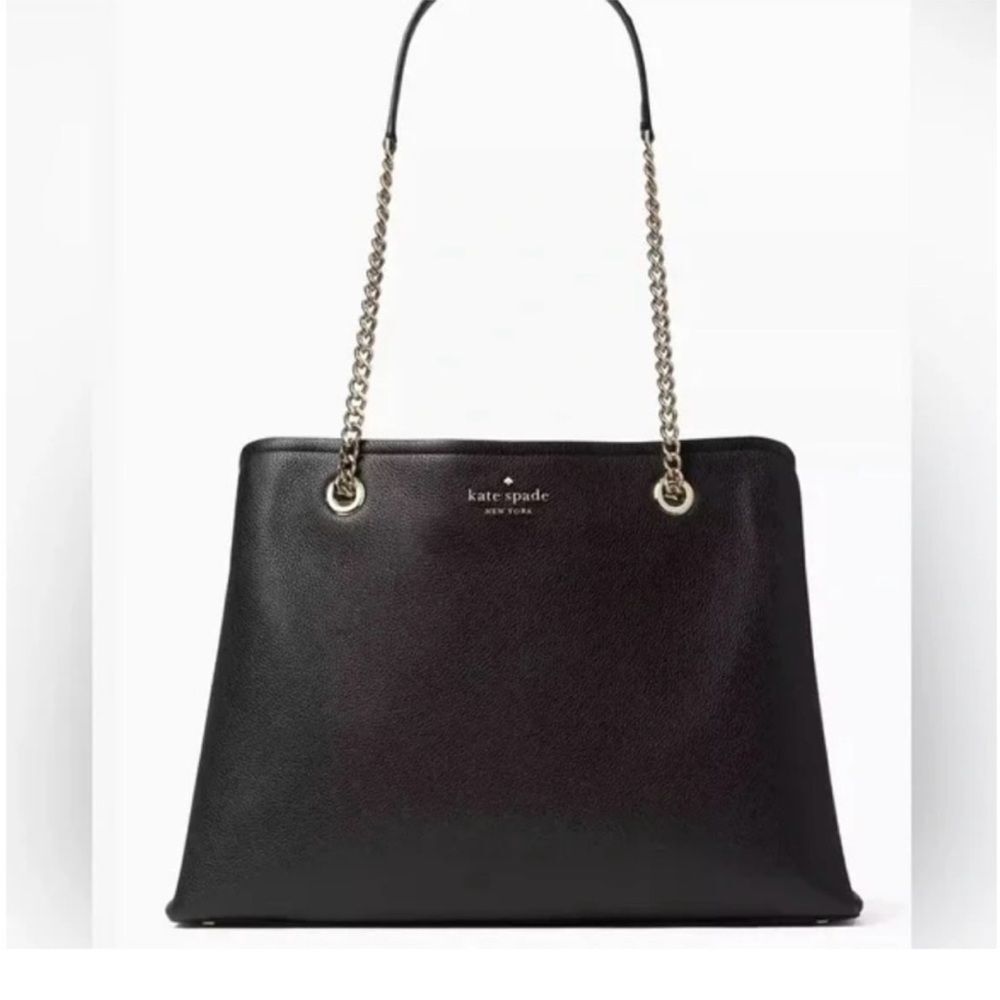 NWOT KATE SPADE LARGE Black
Jordyn Chain Tote retails $449